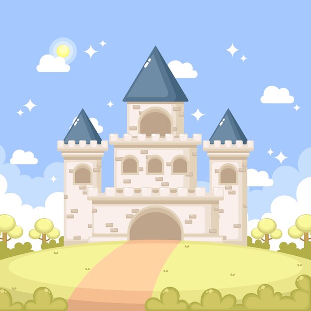 Fairytale magic castle