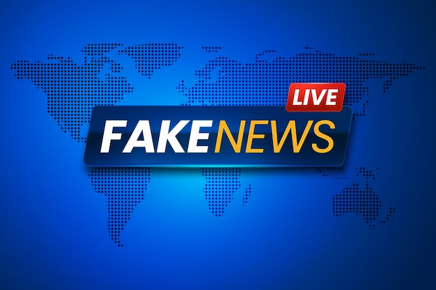 Free vector fake news background concept