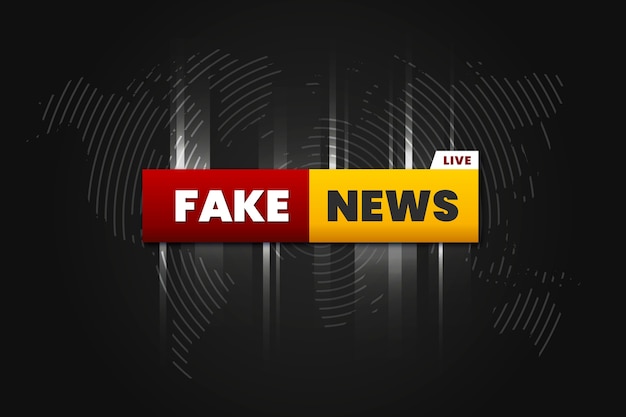 Free vector fake news background design