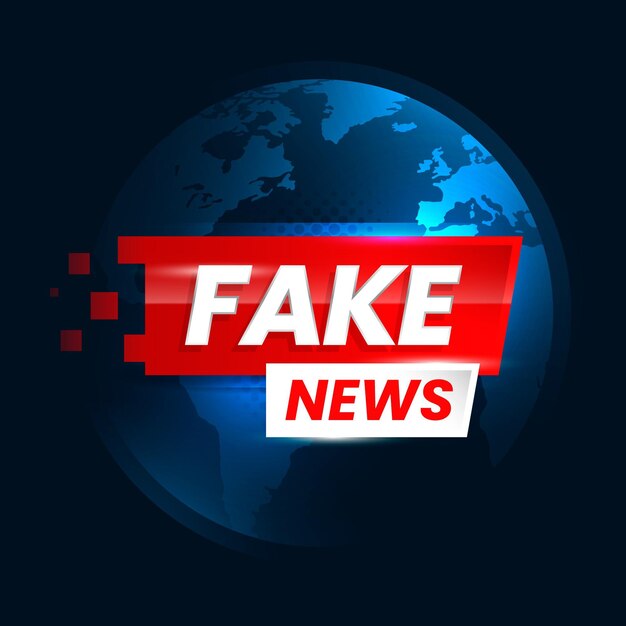 Fake news background design