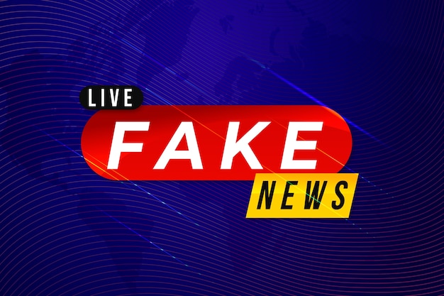 Fake news banner template