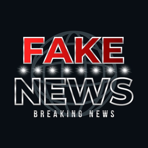 Free vector fake news banner template