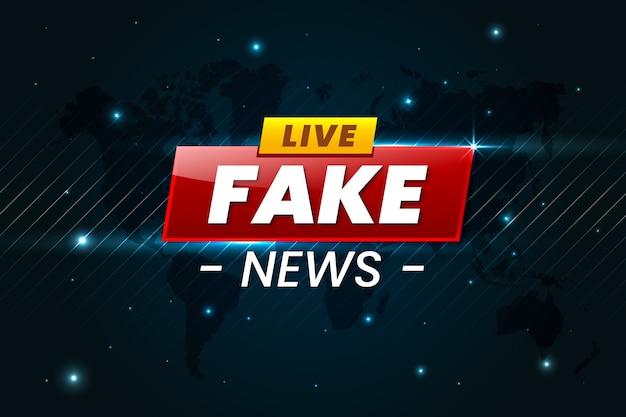 Free vector fake news broadcasting