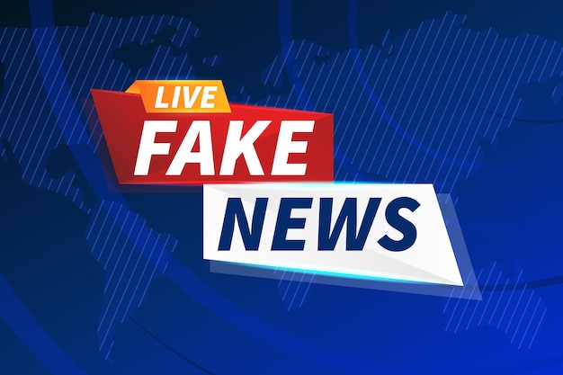 Free vector fake news concept