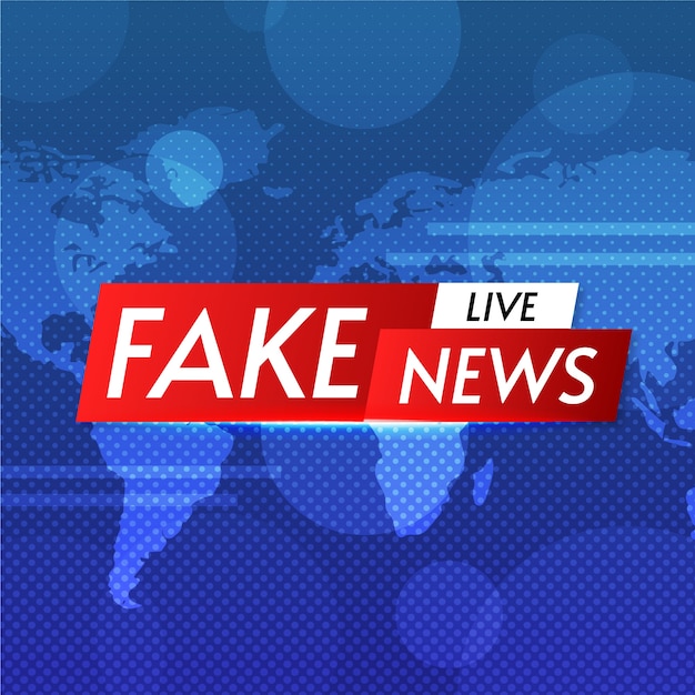 Fake news live banner