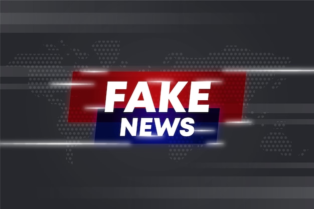 Free vector fake news streaming