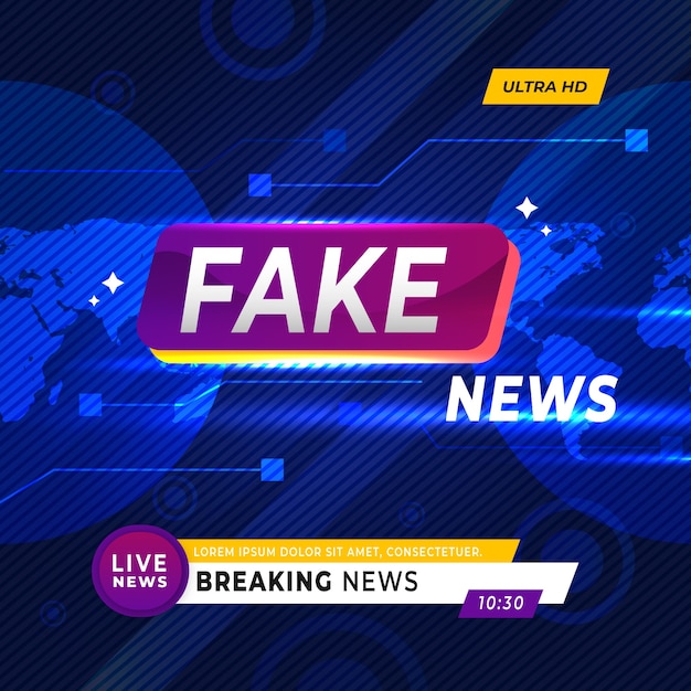 Fake news on tv and online websites