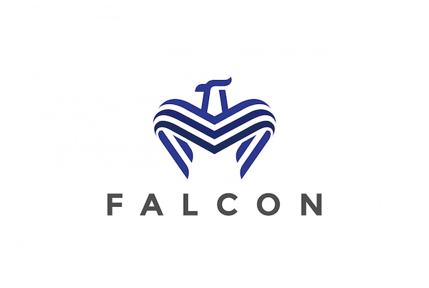 Falcon Logo  Linear style