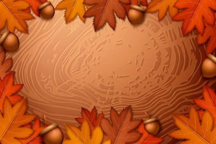 Free Vector fall wood background design