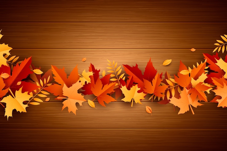 Free Vector fall wood background design