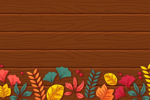 Fall wood background design