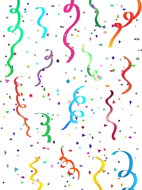 Free vector falling confetti