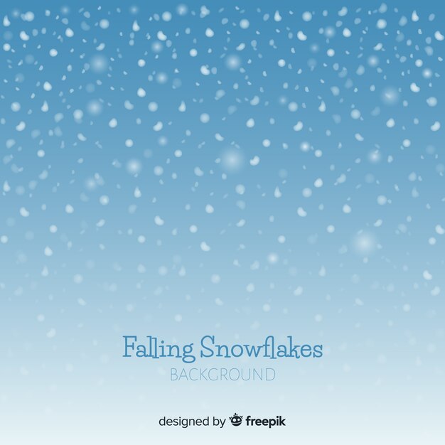 Falling snowflakes background