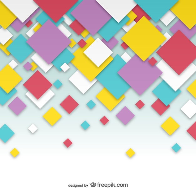 Free vector falling squares abstract background