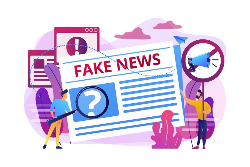 Free Vector | False information broadcasting. press, newspaper ...