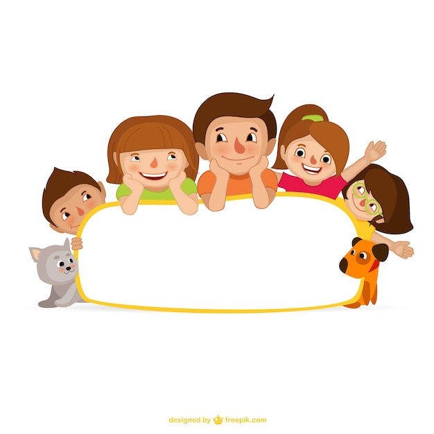 Free vector family cartoon