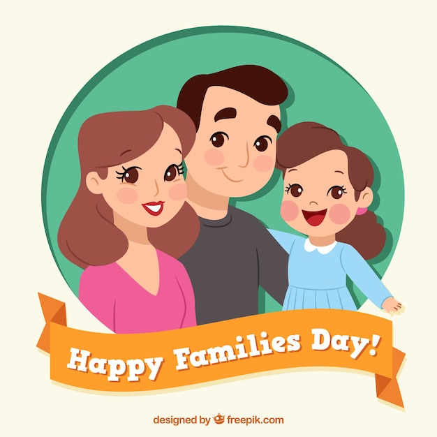Free vector family day background
