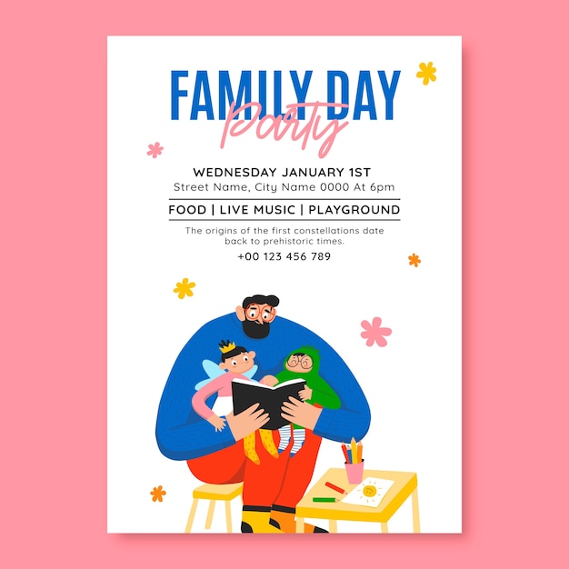 family day flyer template