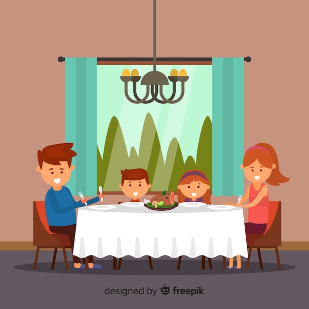 Family at home concept