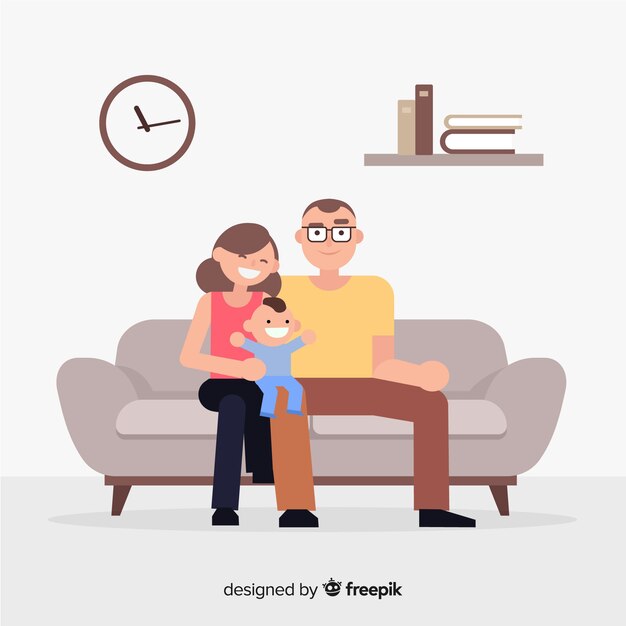 Family at home concept