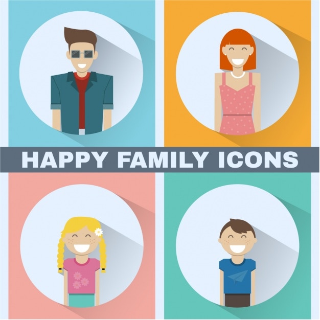 Family icons collection