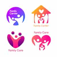 Free vector family logo collection