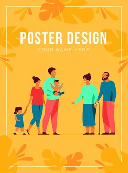 ウェブサイトのテンプレート 祖父母のカントリーハウスでの家族会議のイラスト付きのランディングページ 無料のベクター ウェブサイトのテンプレート 祖父母のカントリーハウスでの家族会議のイラスト付きのランディングページ 無料のベクター