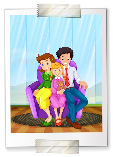 Free vector a family picture