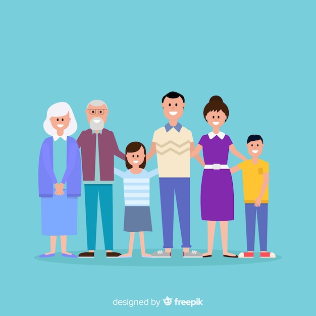 Free vector family portrait