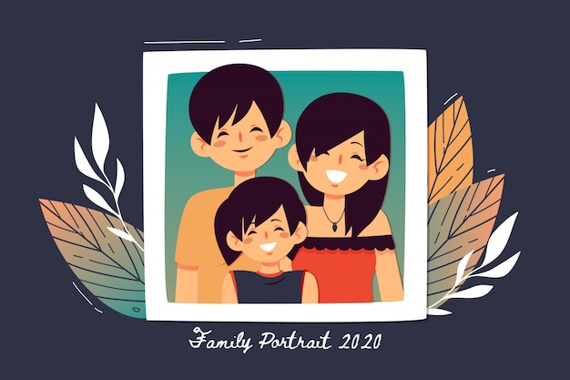 Free vector family portrait