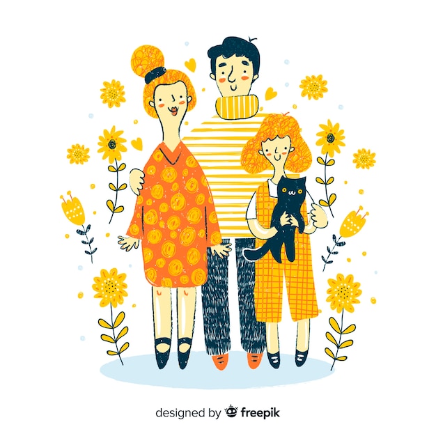 Free vector family portrait