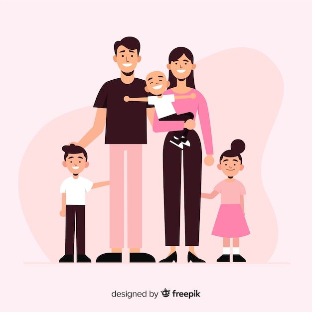 Free vector family portrait