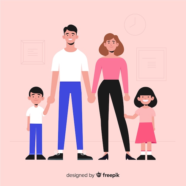 Free vector family portrait