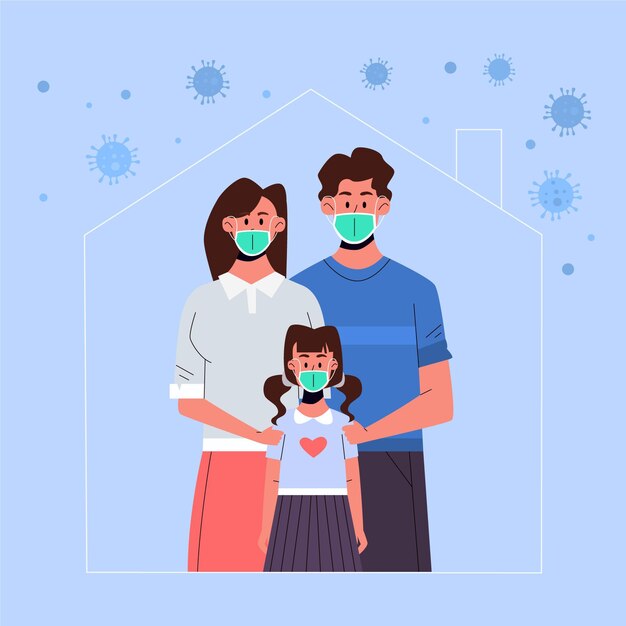 Family protected from the virus