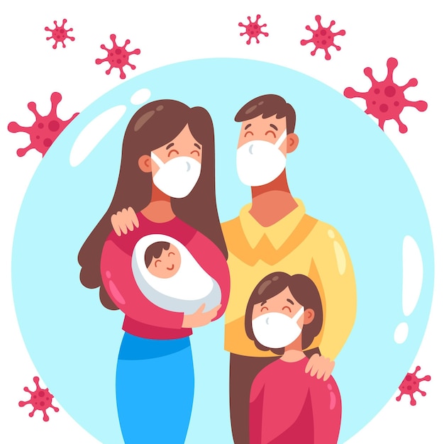 Free vector family protected from the virus