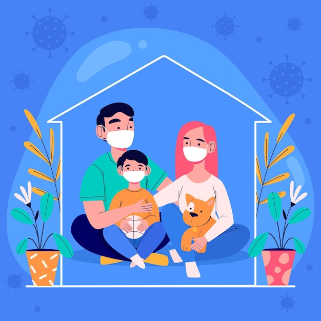 Free vector family protected from the virus