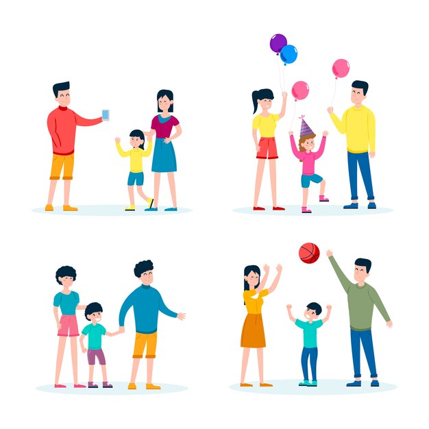 Family spending time together