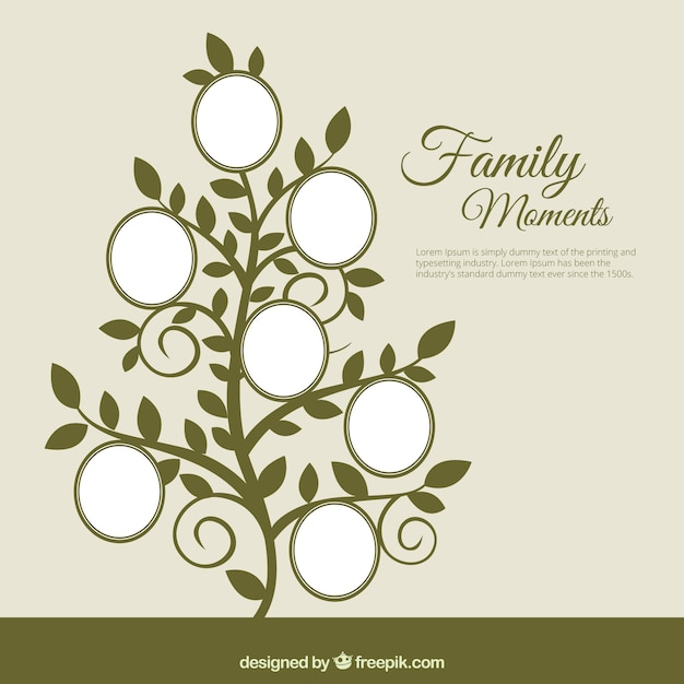 Family Tree In Abstract Style