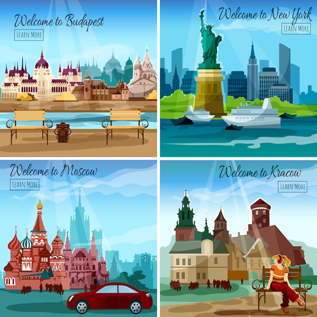 Famous Cities Set