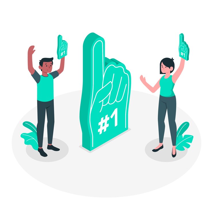 Free Vector fans concept illustration