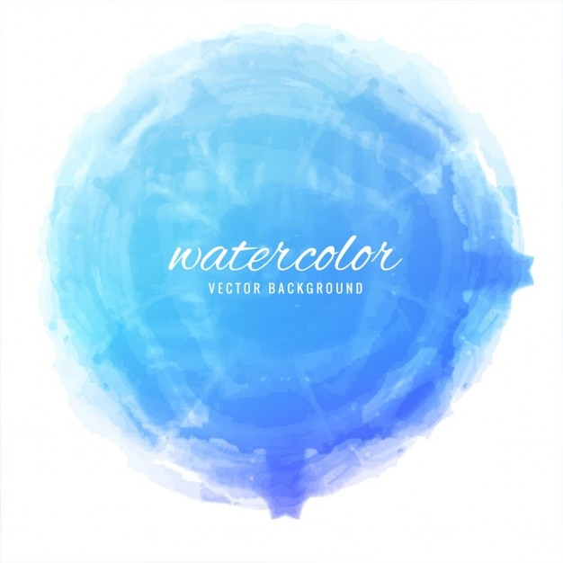 Free vector fantastic background of blue watercolor