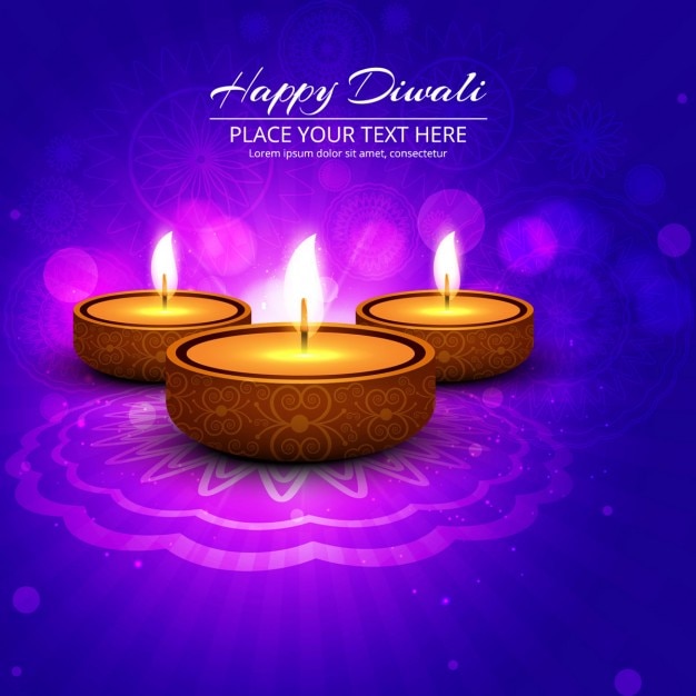 Free vector fantastic background for diwali