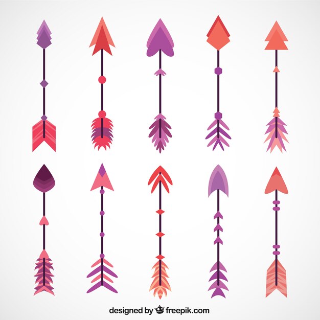 Фантастическая коллекция красочных племенных стрелок