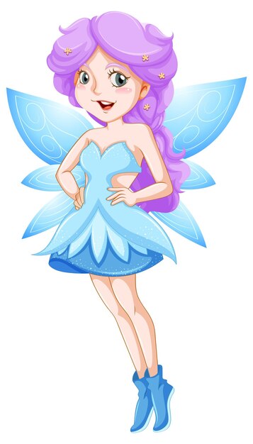 Fantastic fairy girl cartoon character