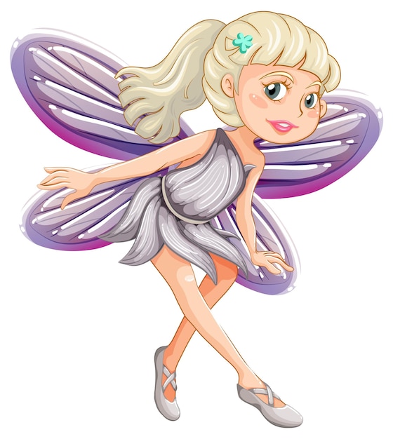 Fantastic fairy girl cartoon character