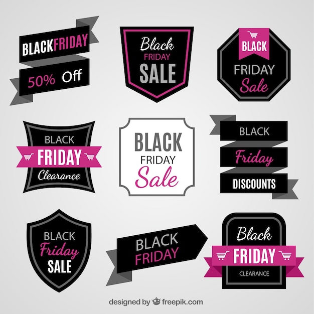 Fantastic pack of sale labels for black friday