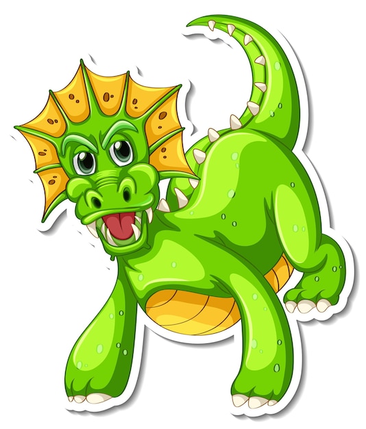 Fantasy Dragon cartoon character sticker