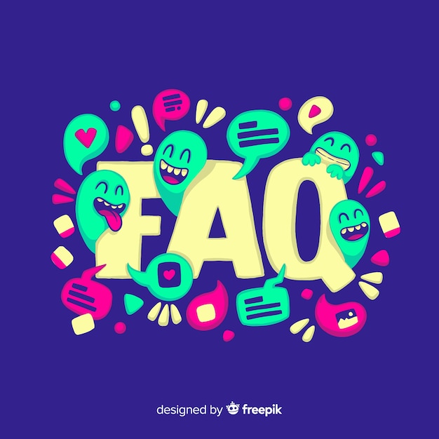 Free vector faq concept