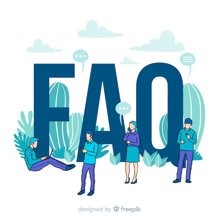 Free Vector faq concept