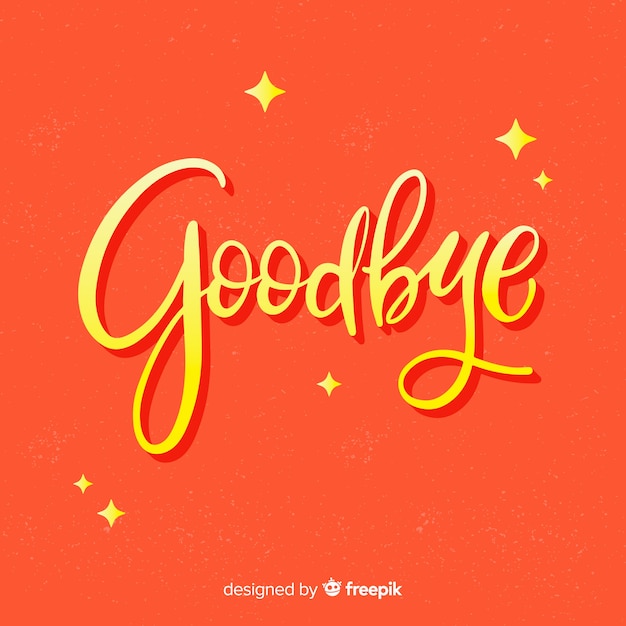 Free vector farewell background